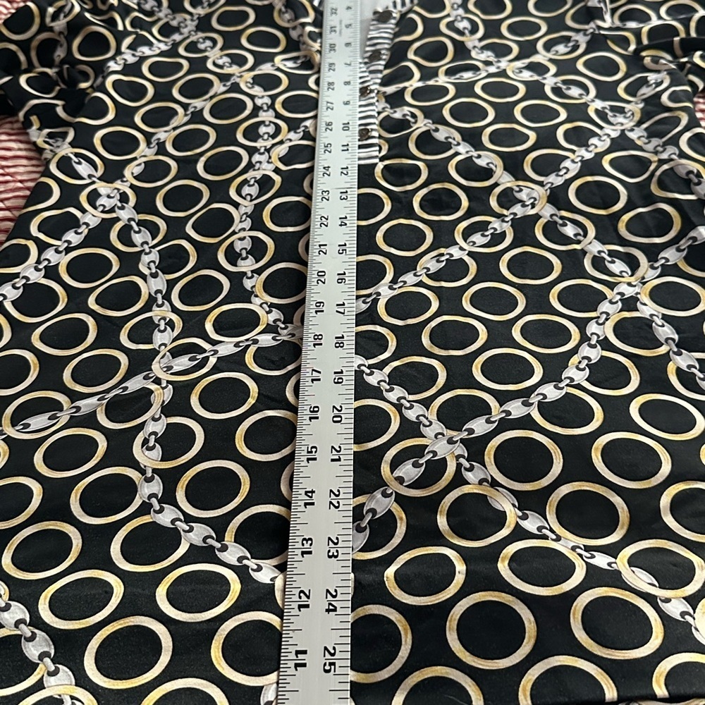 J. McLaughlin Black and Gold Chain Print Tunic - Picture 5 of 8